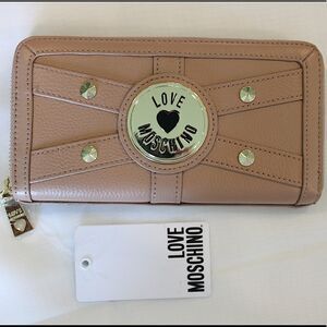 Love Moschino Studded Leather Wallet